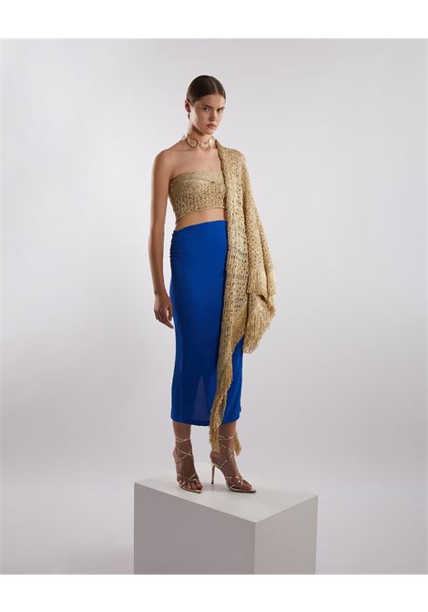 Scialle in maglia lurex